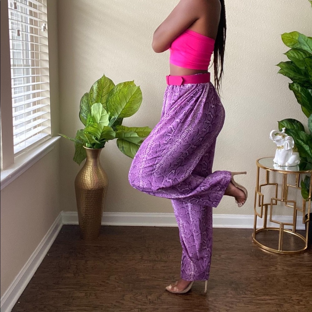 Purple Python Pants - image 2